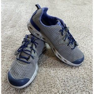 Columbia Drainmaker II Women’s 7 Blue Purple Gray Trail Hiking Outdoor Shoes